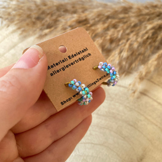 Ohrhänger Edelstahl -Beads Pastell-