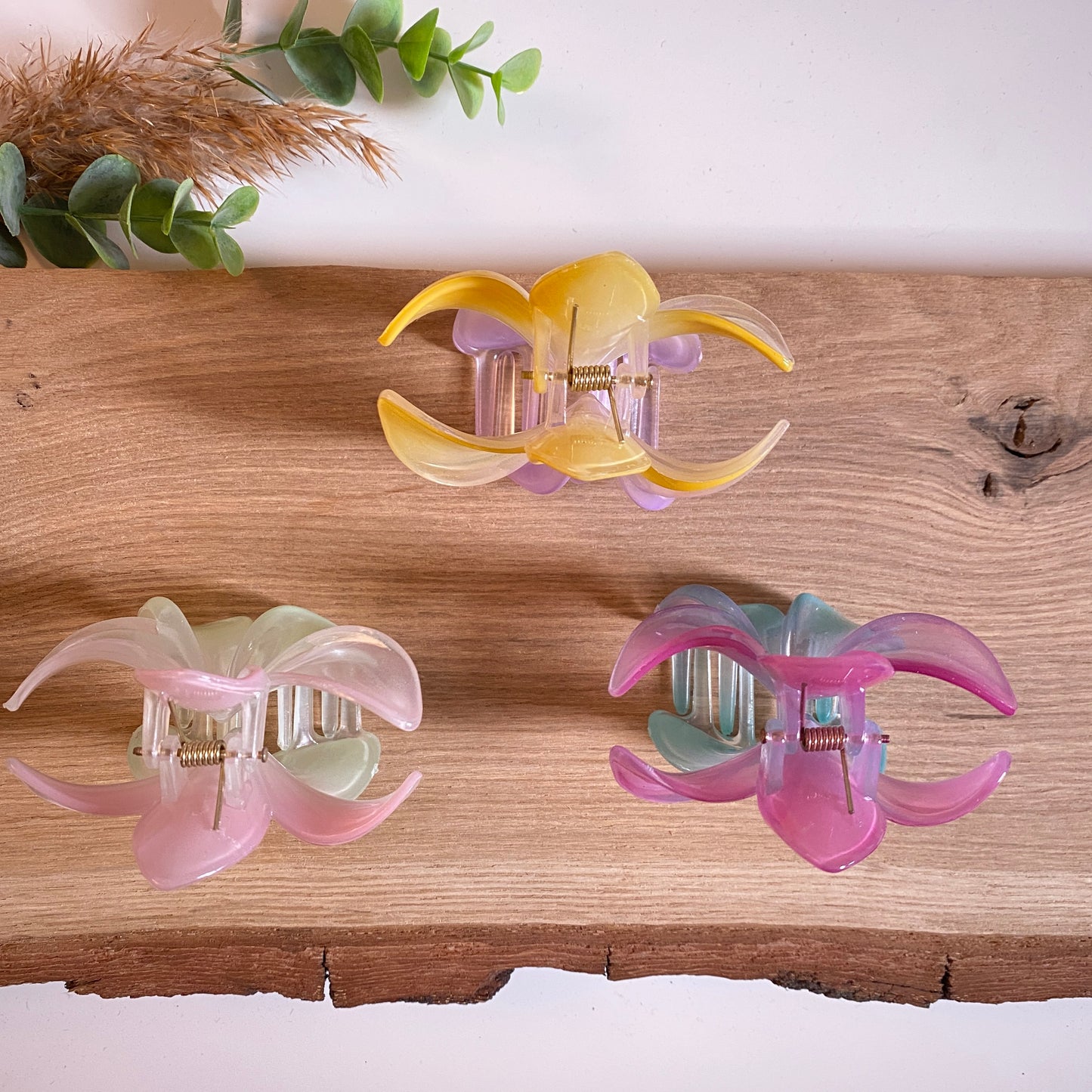 Haarklammer Flower -Pastell-