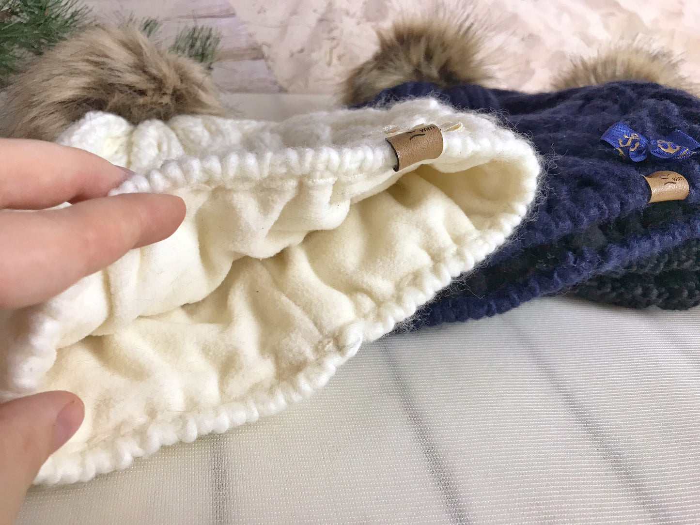 Strickmütze Nachtblau -Anker-