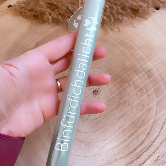 Kerze -Binfuerdichdalicht-