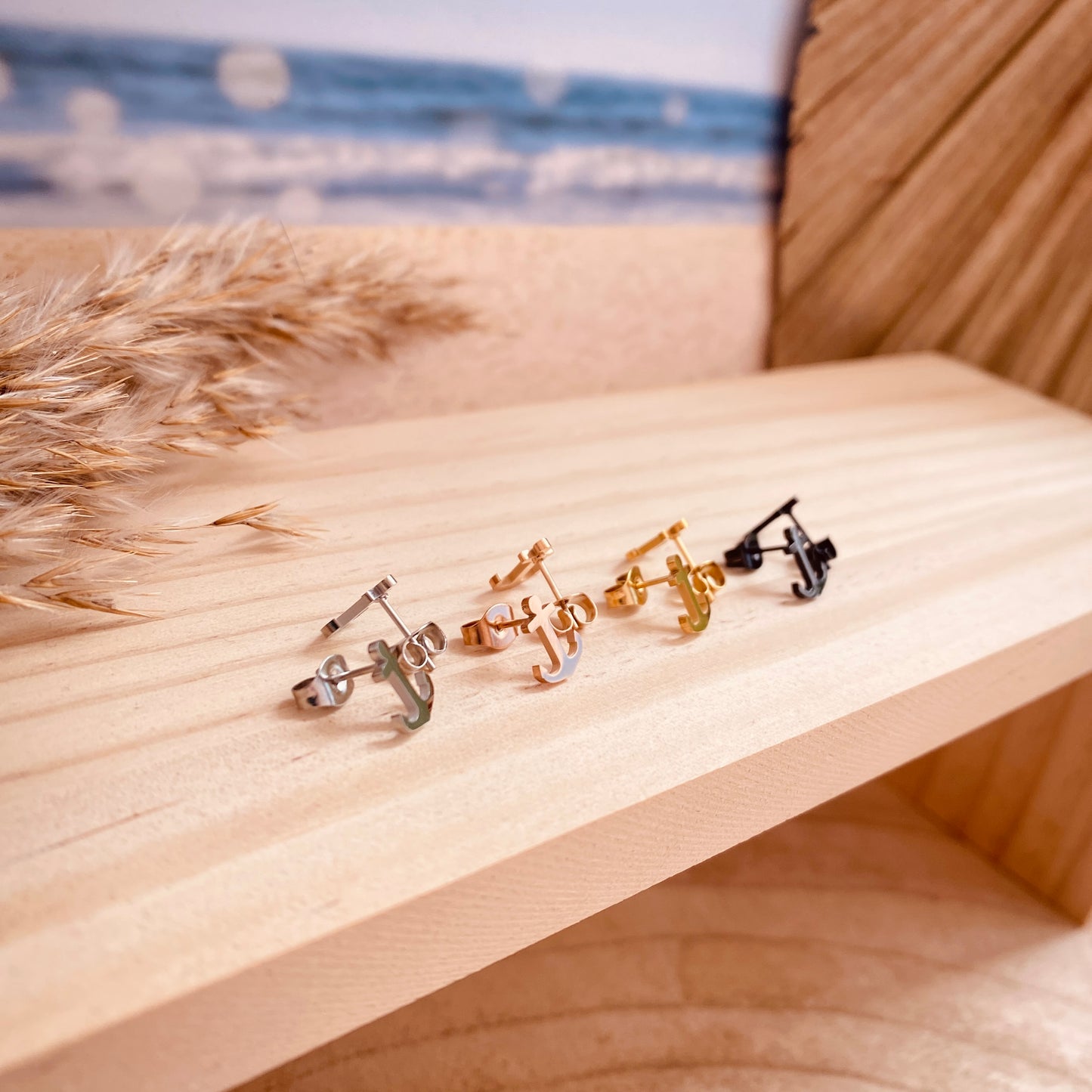 Ohrstecker Edelstahl -Anker-