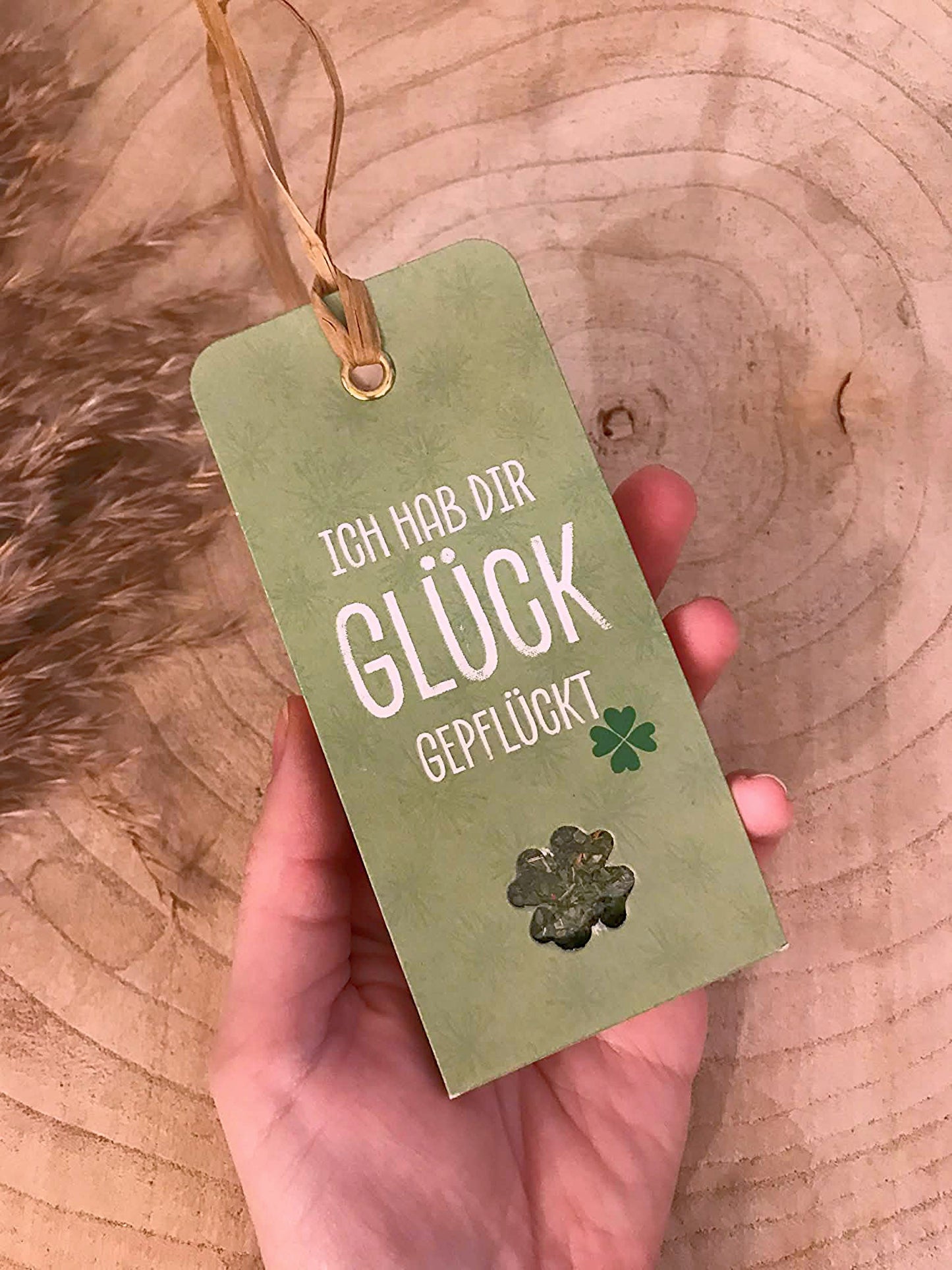 Gewürz Anhänger -Ich hab dir Glück gepflückt-