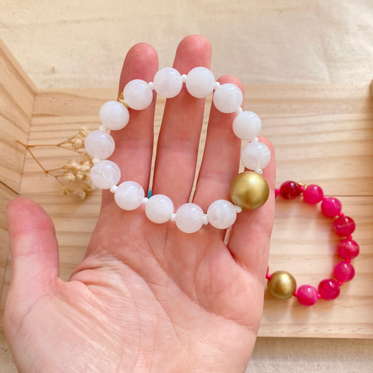 Armband elast. Goldperle