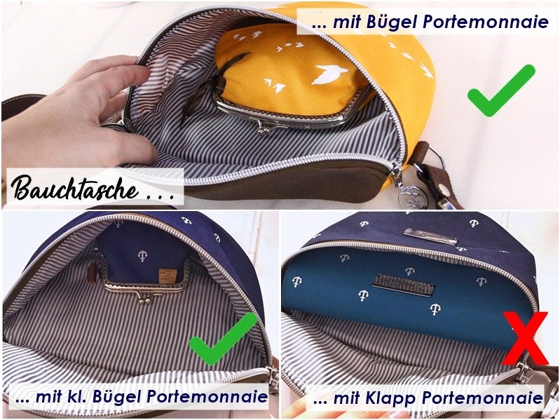 Kleines Bügel Portemonnaie *Wunschtasche*