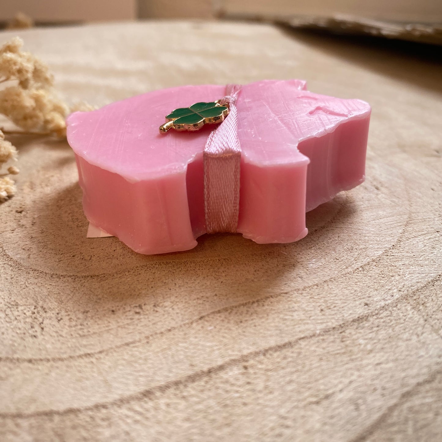 Seife -Glück Schwein Rose-
