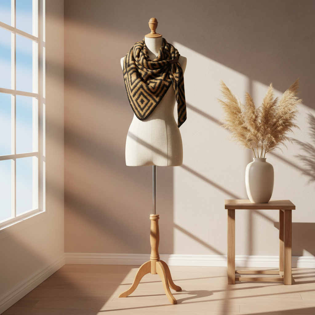 Schal Arktik -Cognac-