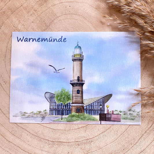 Karte -Warnemünde/Teepott Q-