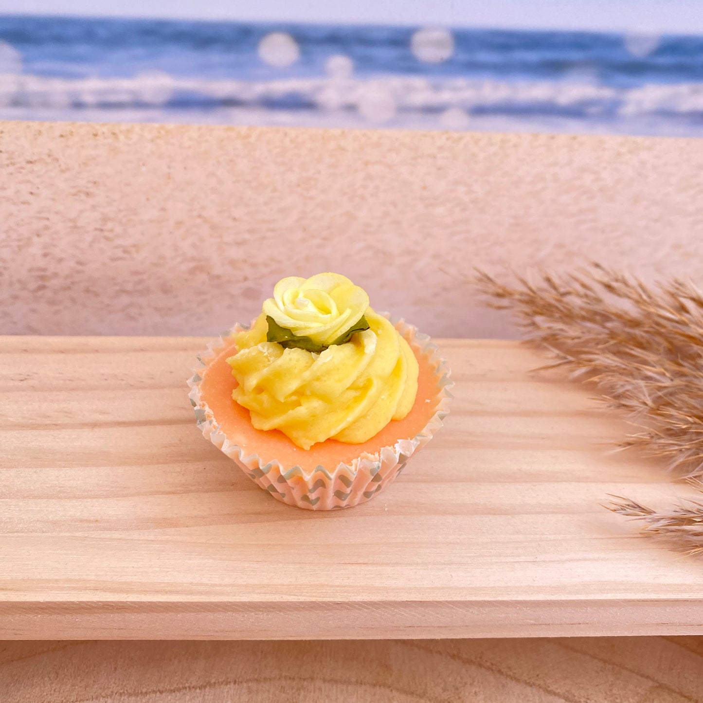 Badezusatz -Cupcake Gelb-