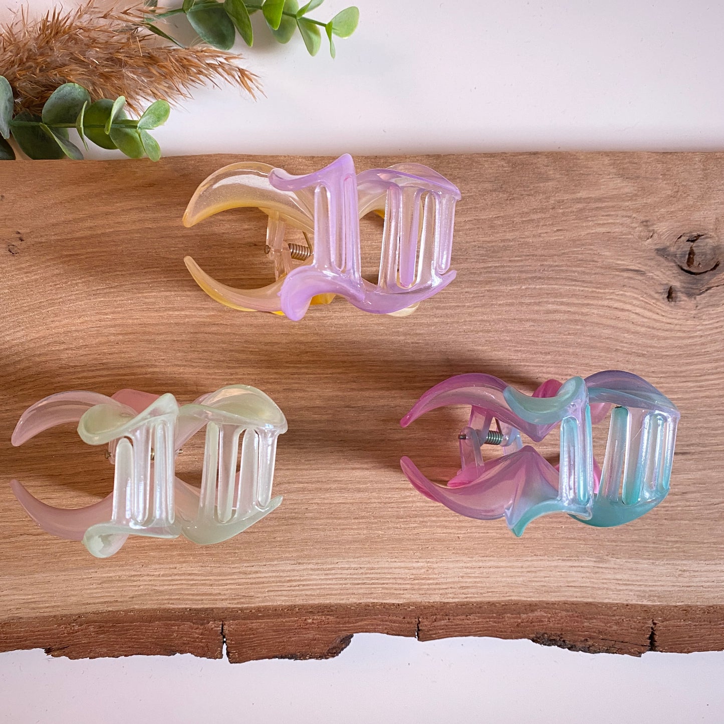 Haarklammer Flower -Pastell-