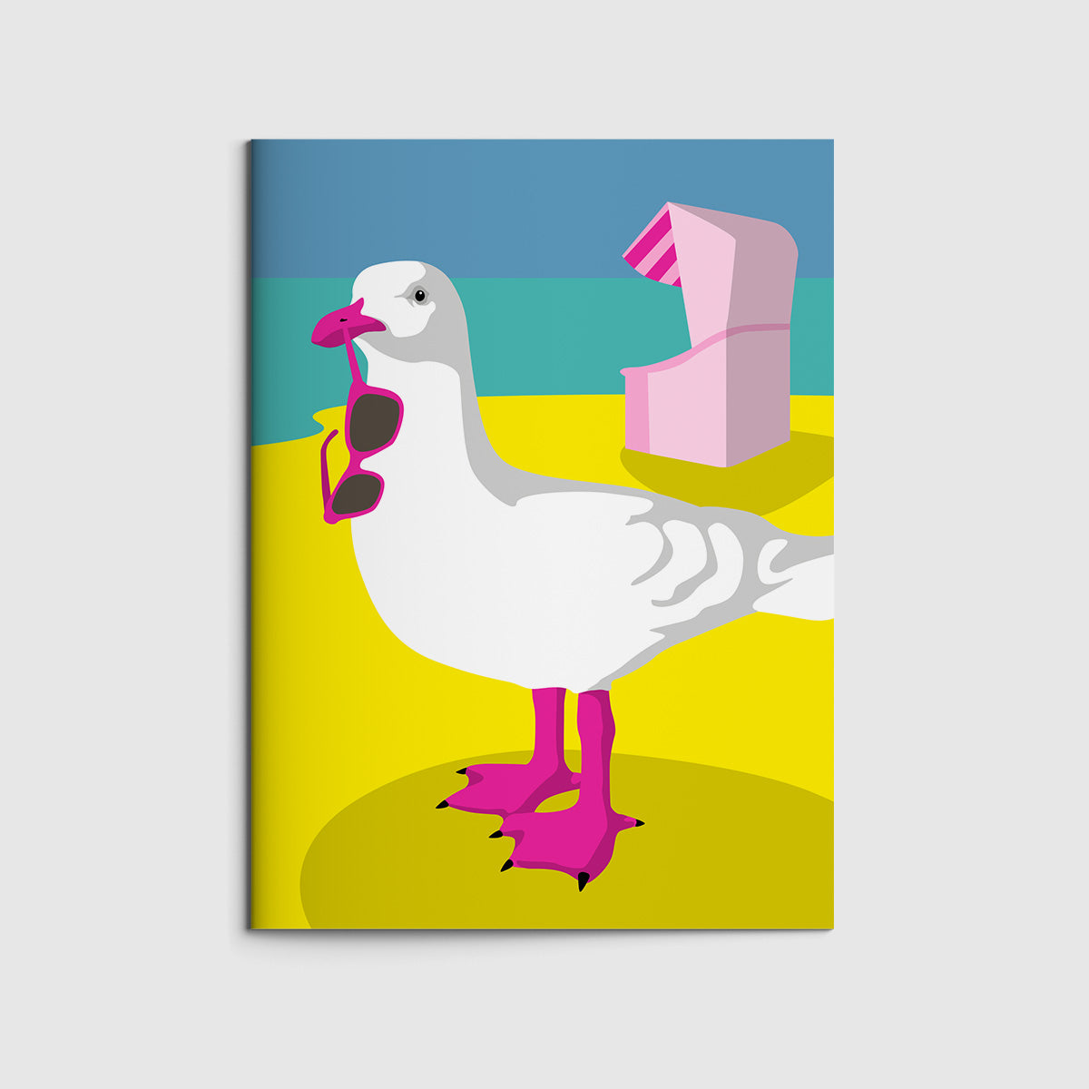 Notizheft Neon -Möwe- A6