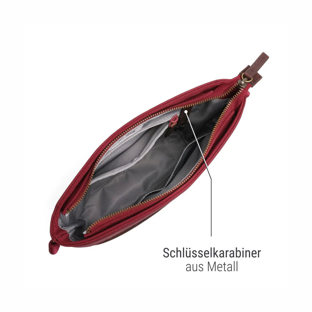 Umhängetasche Sperling Classic *Bordeaux/Kork Braun*
