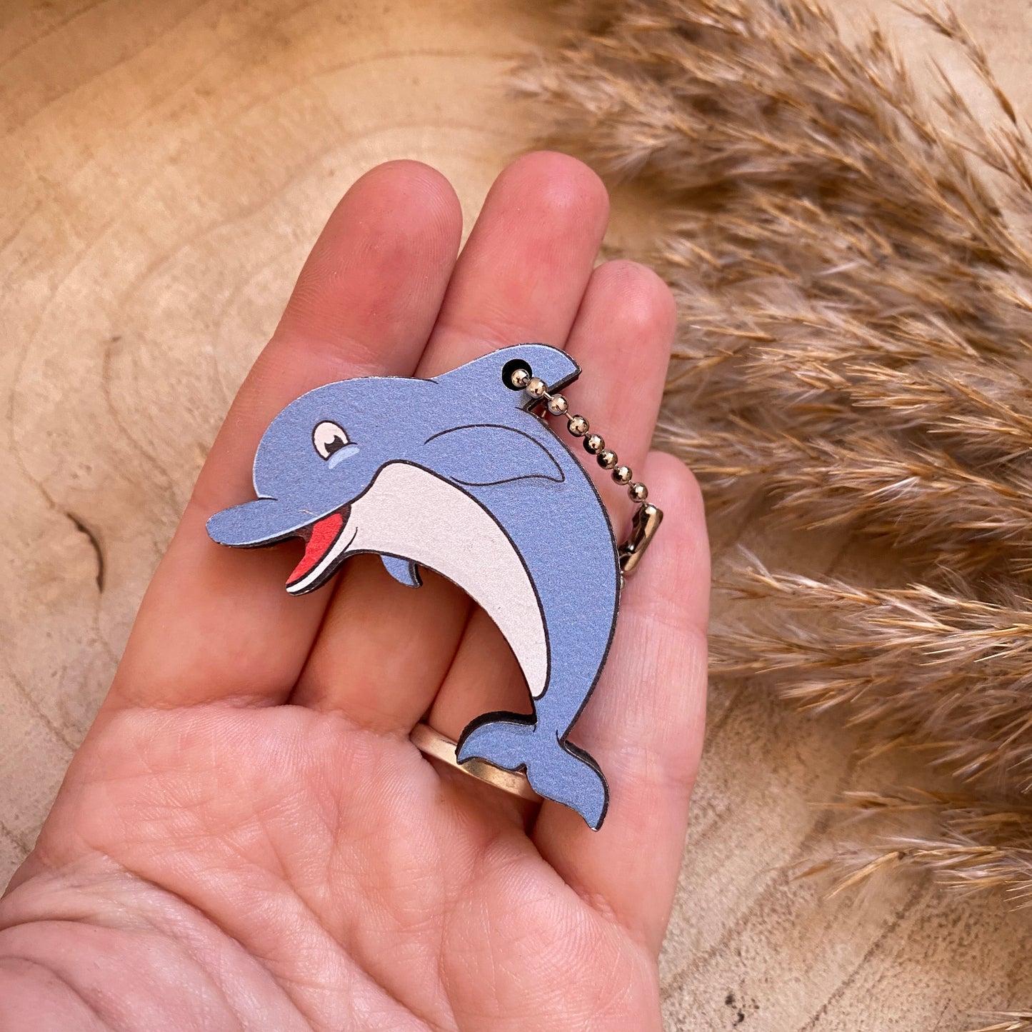 Schlüsselanhänger Motiv -Delfin-