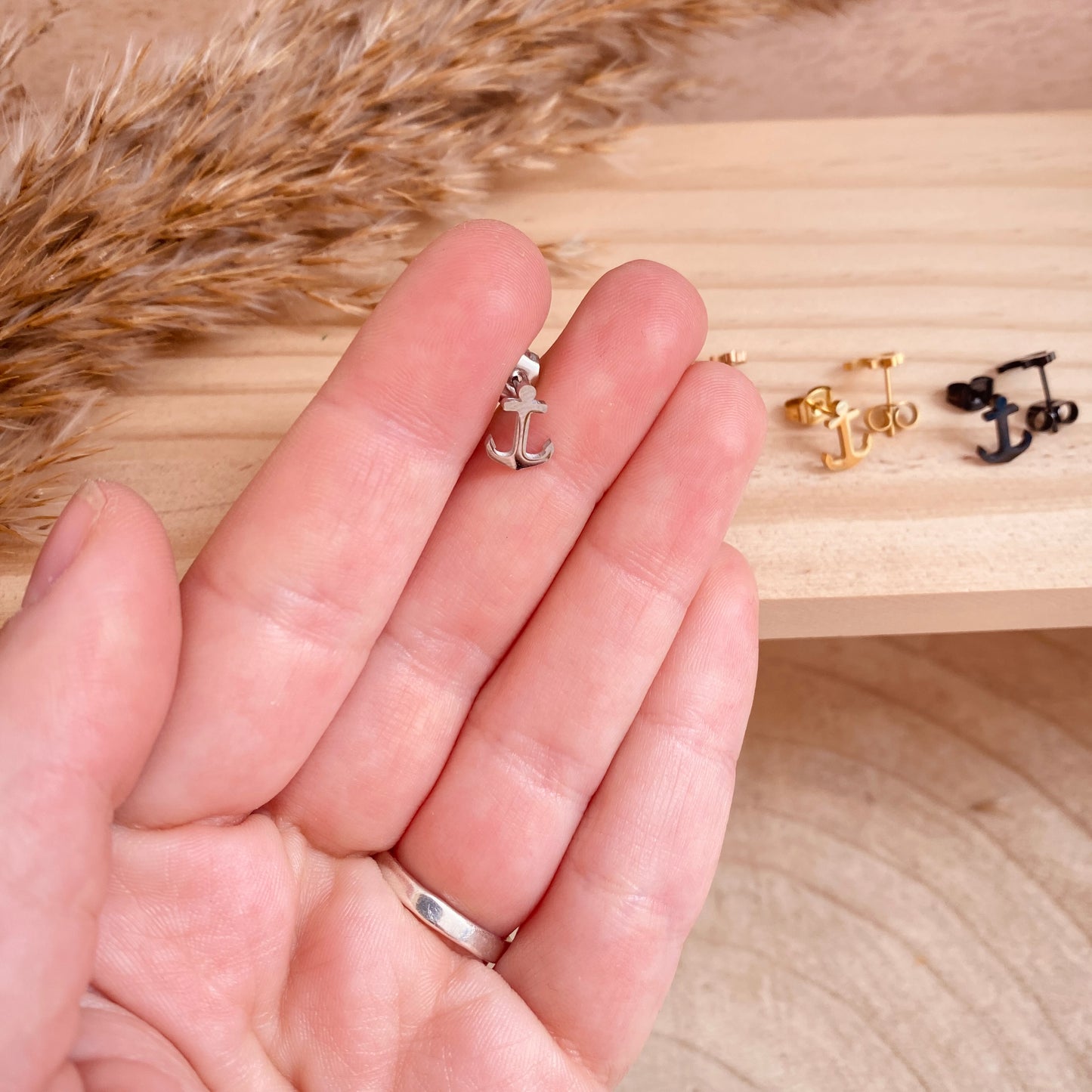 Ohrstecker Edelstahl -Anker-