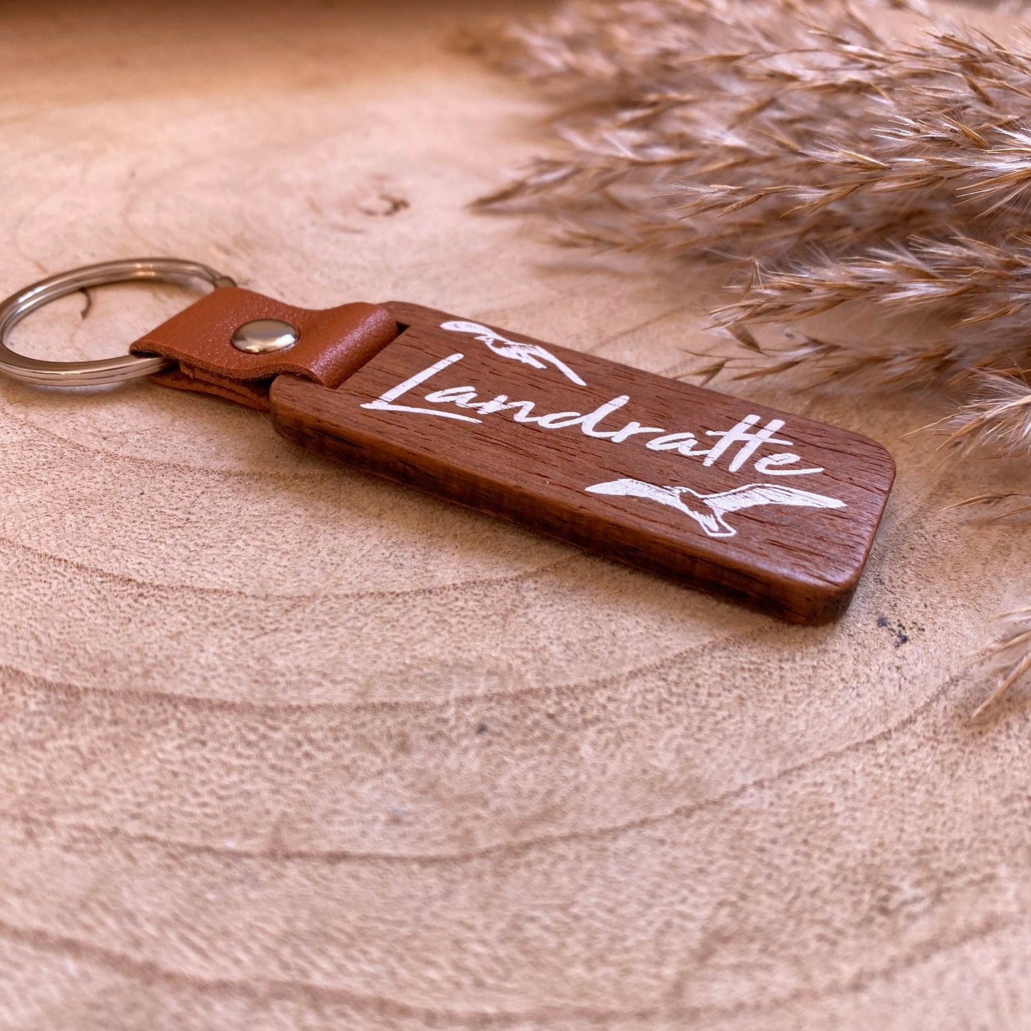 Schlüsselanhänger Holz -Landratte-