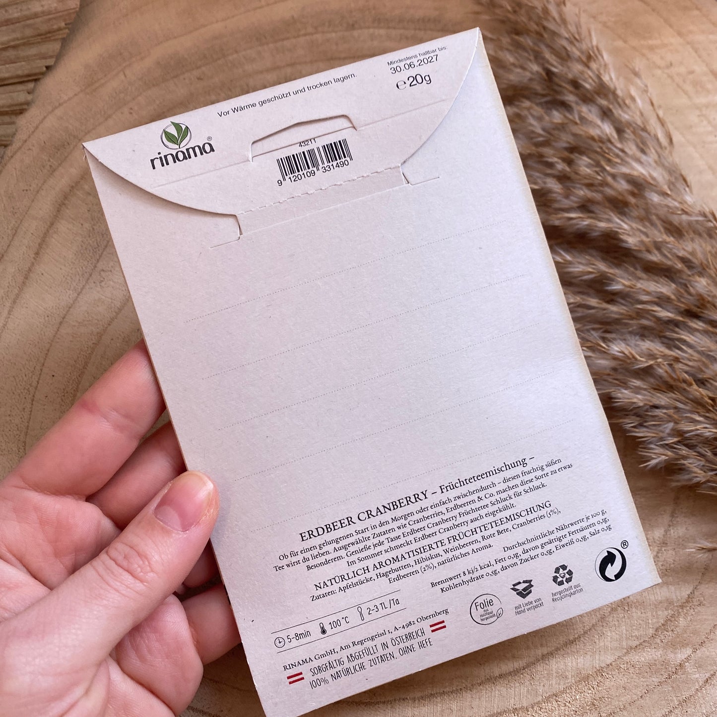 Tee Grußkarte -Alles Liebe-