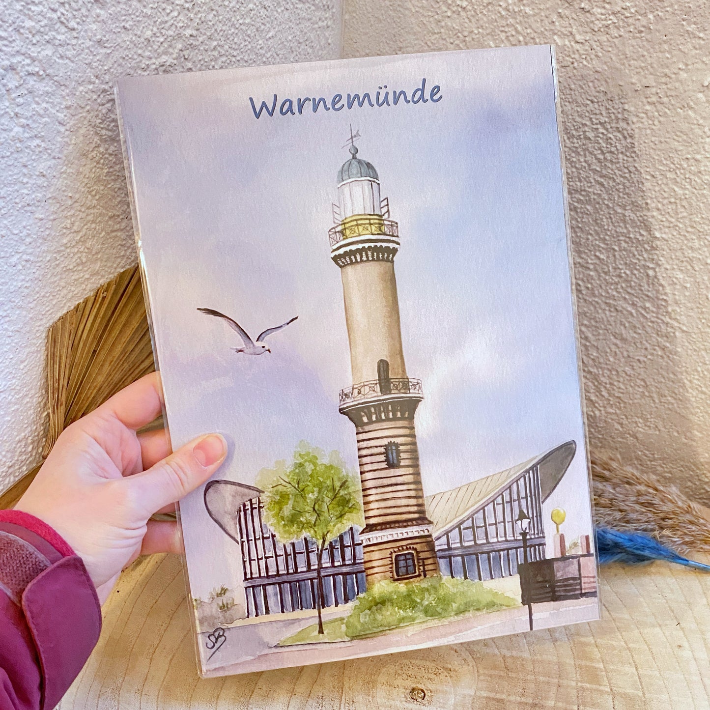 Kunstdruck A4 -Warnemünde/Teepott H-