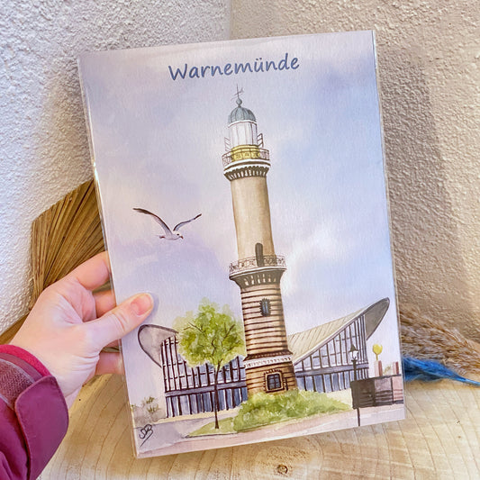 Kunstdruck A4 -Warnemünde/Teepott H-