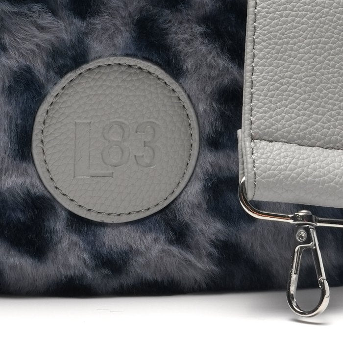 Bauchtasche Fell -Leo Grau-