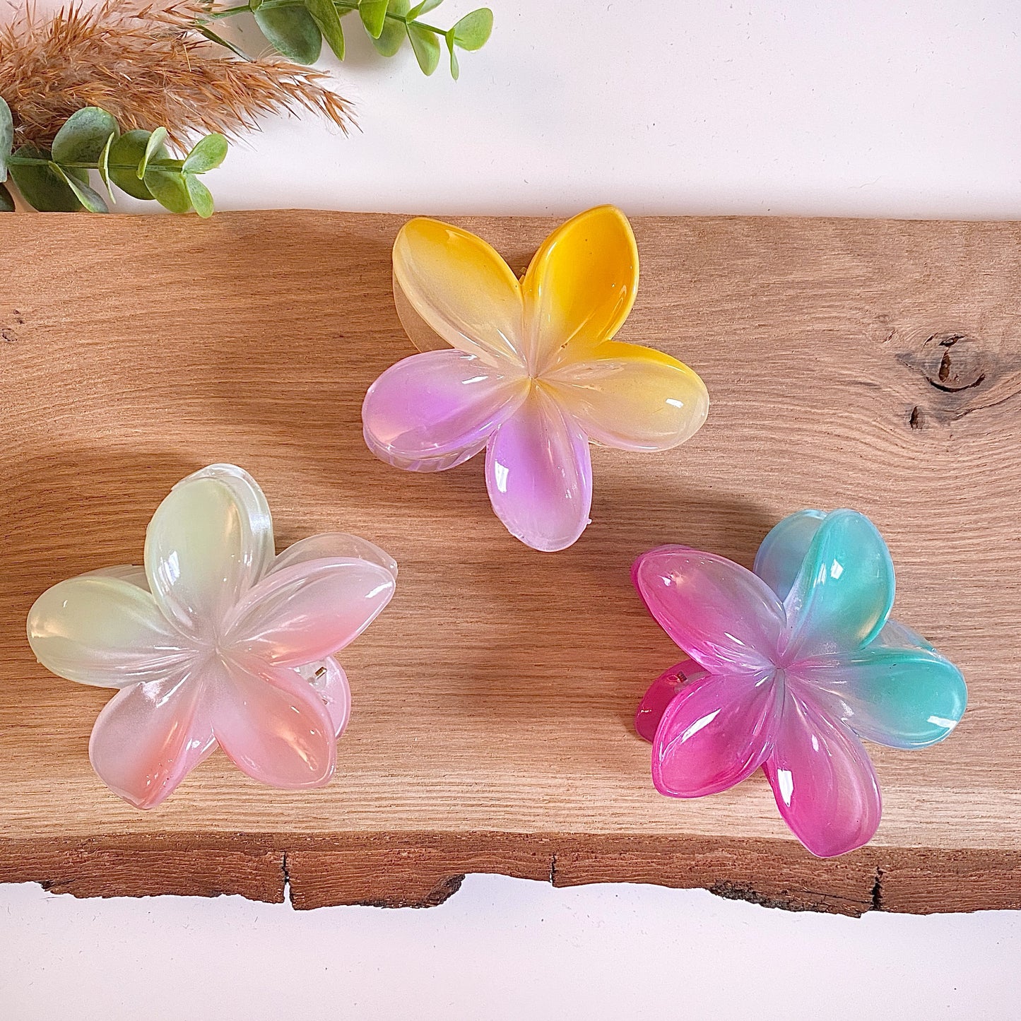 Haarklammer Flower -Pastell-