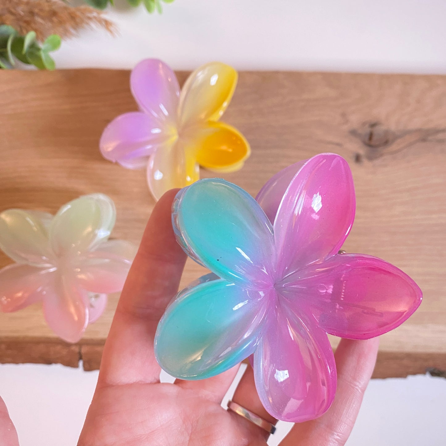 Haarklammer Flower -Pastell-