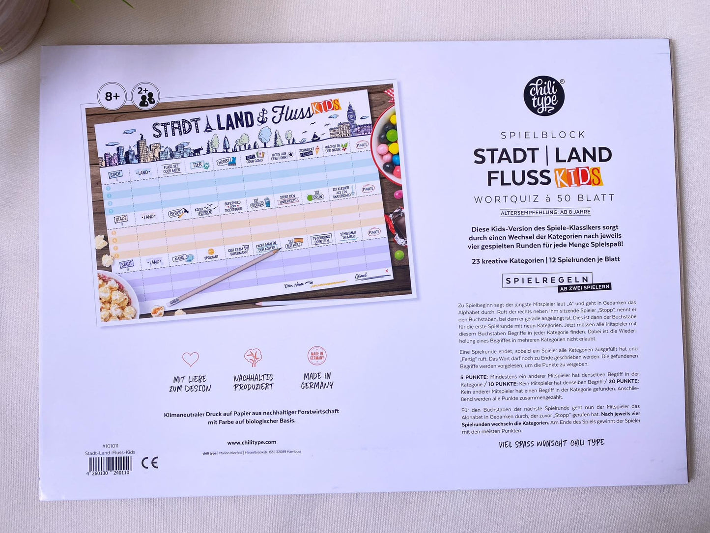 Spielblock A3 Stadt Land Fluss Kids