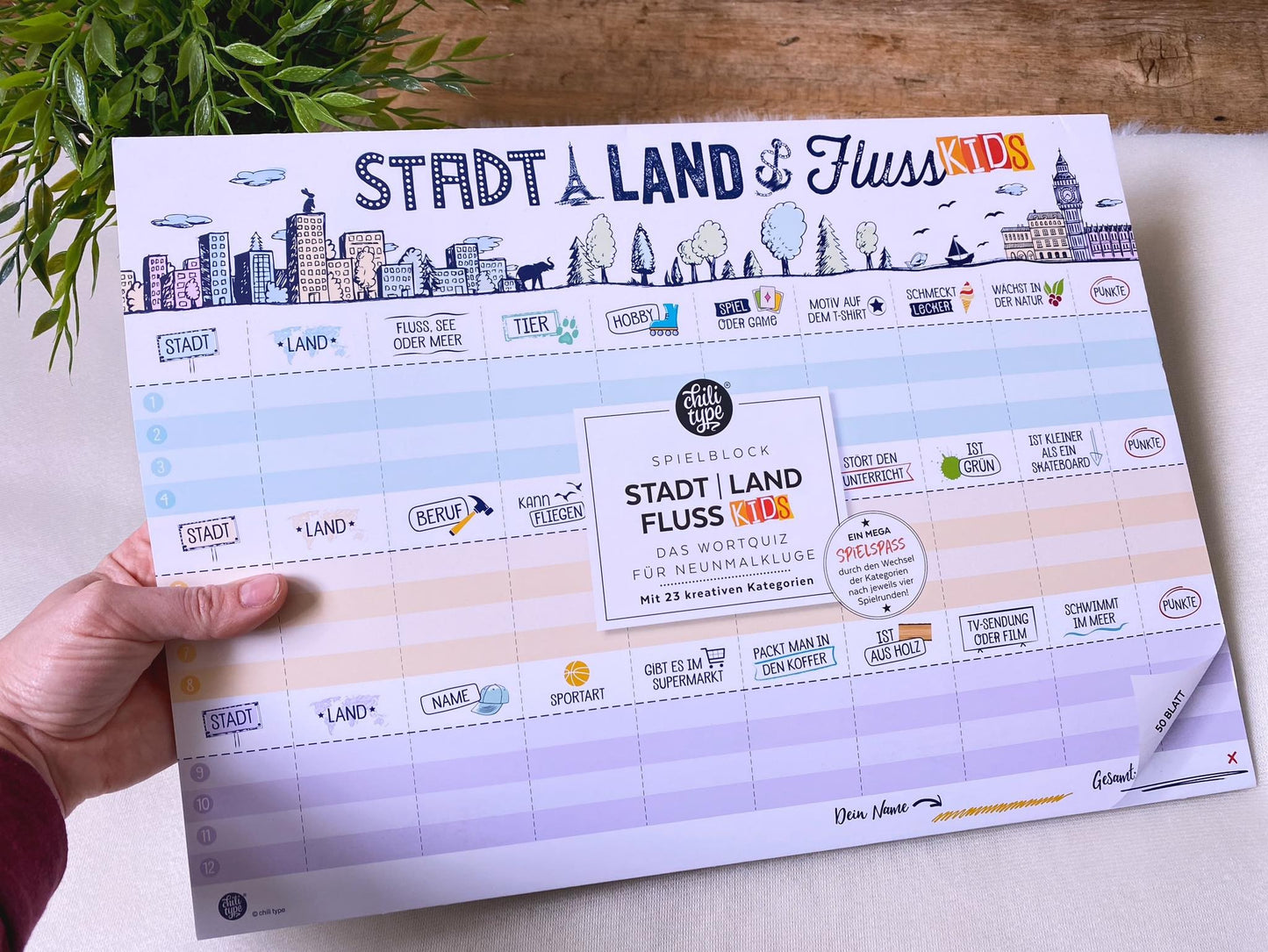 Spielblock A3 Stadt Land Fluss Kids