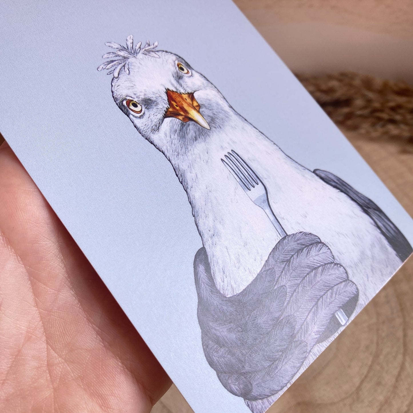 Karte -Hungrige Möwe-