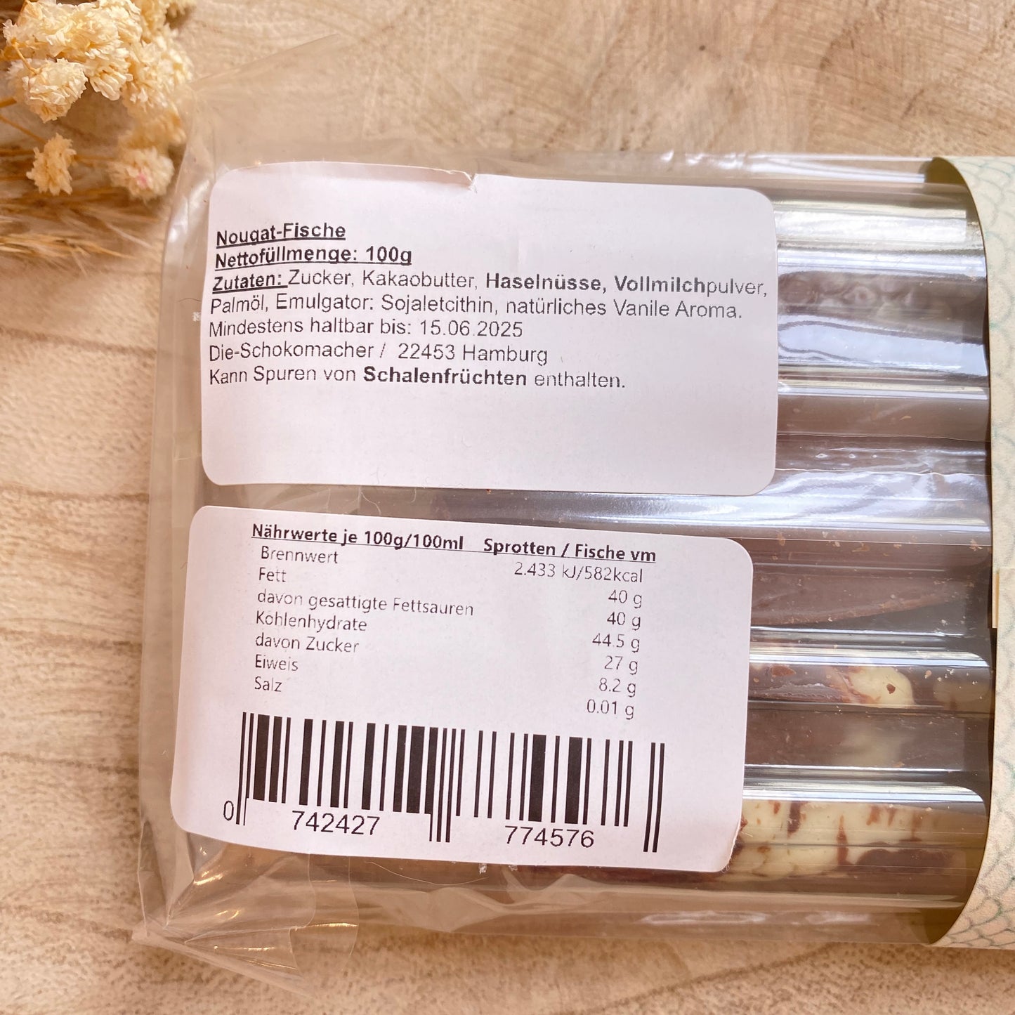 Schokolade Vollmilch -Prerower Sprotten-