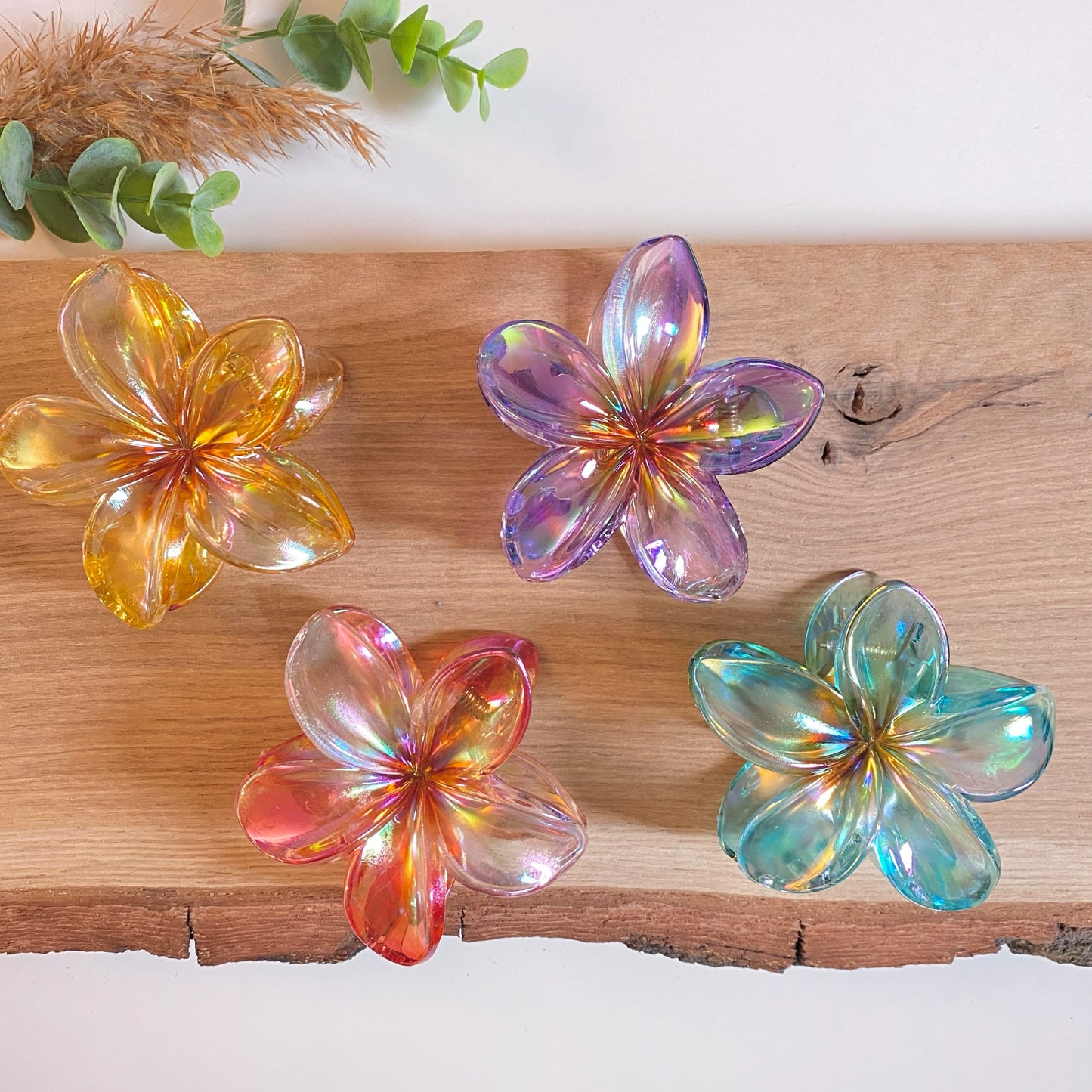 Haarklammer Flower -Glaze-