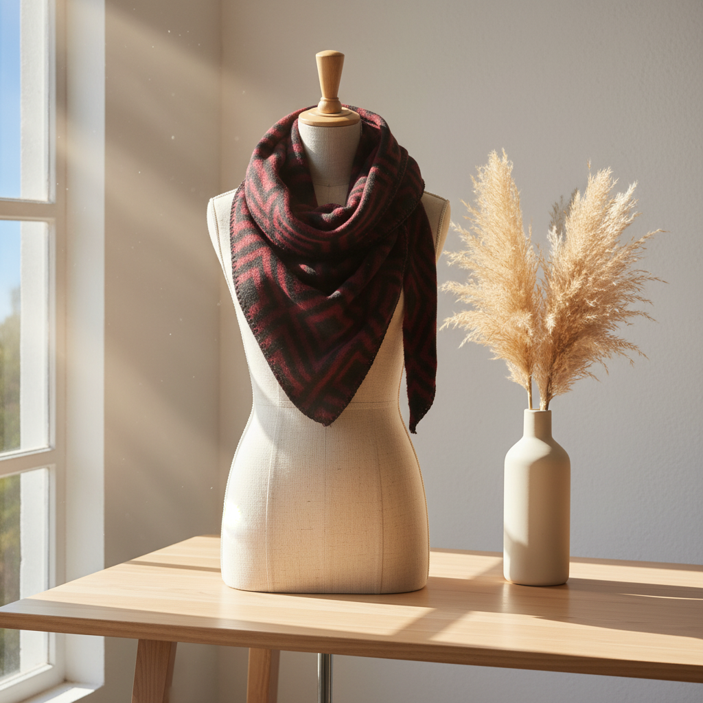 Schal Arktik -Bordeaux-