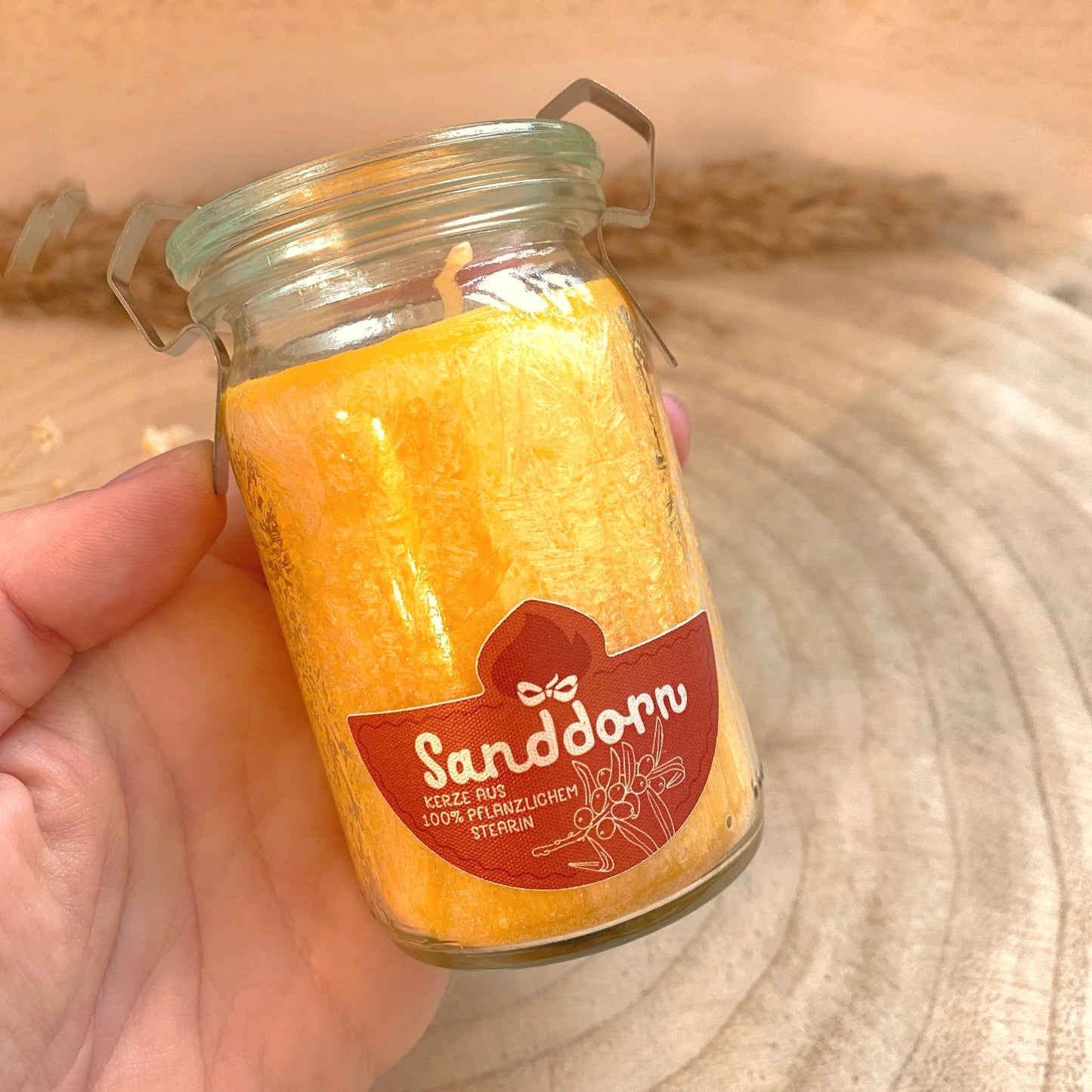 Duftkerze -Sanddorn-