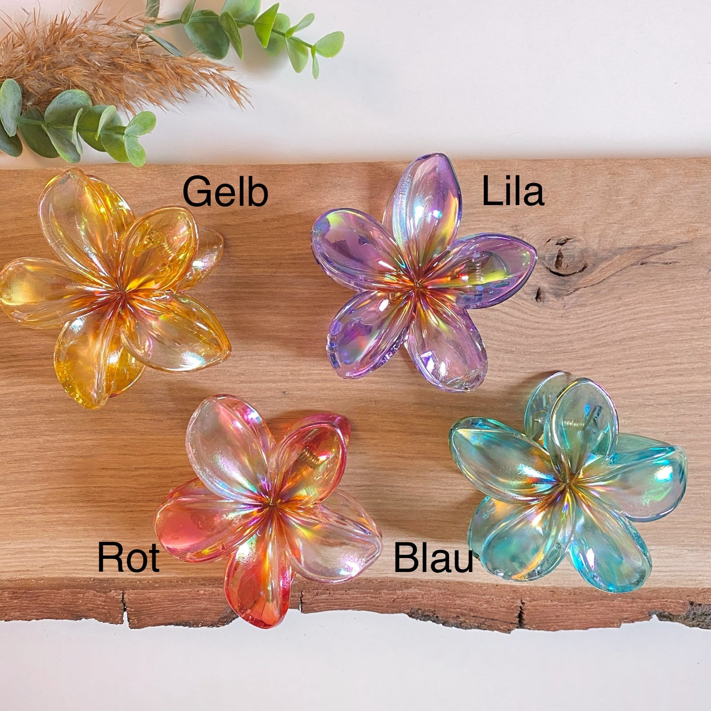 Haarklammer Flower -Glaze-