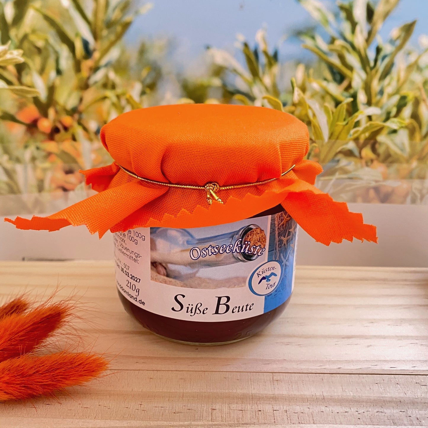 Sanddorn Himbeer Konfitüre -Süße Beute- 210g