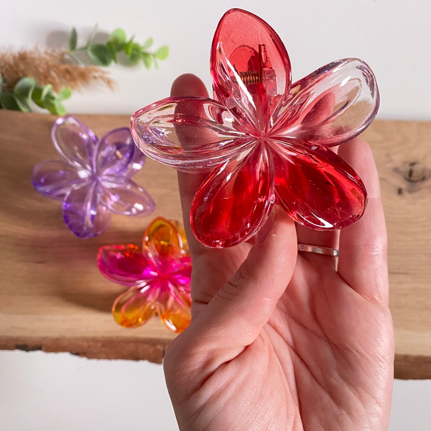 Haarklammer Flower -Verlauf-