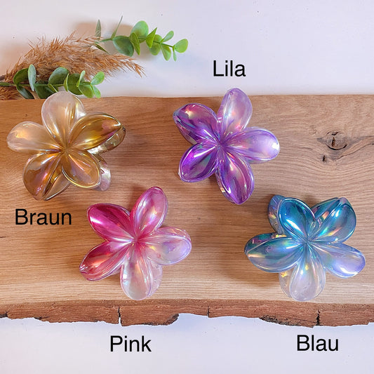 Haarklammer Flower -Silver-