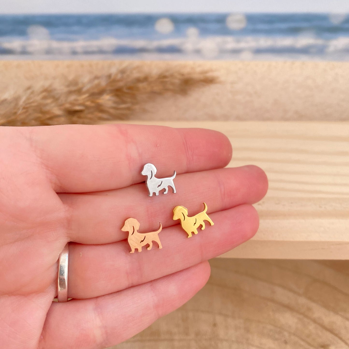 Ohrstecker Edelstahl -Hunde-