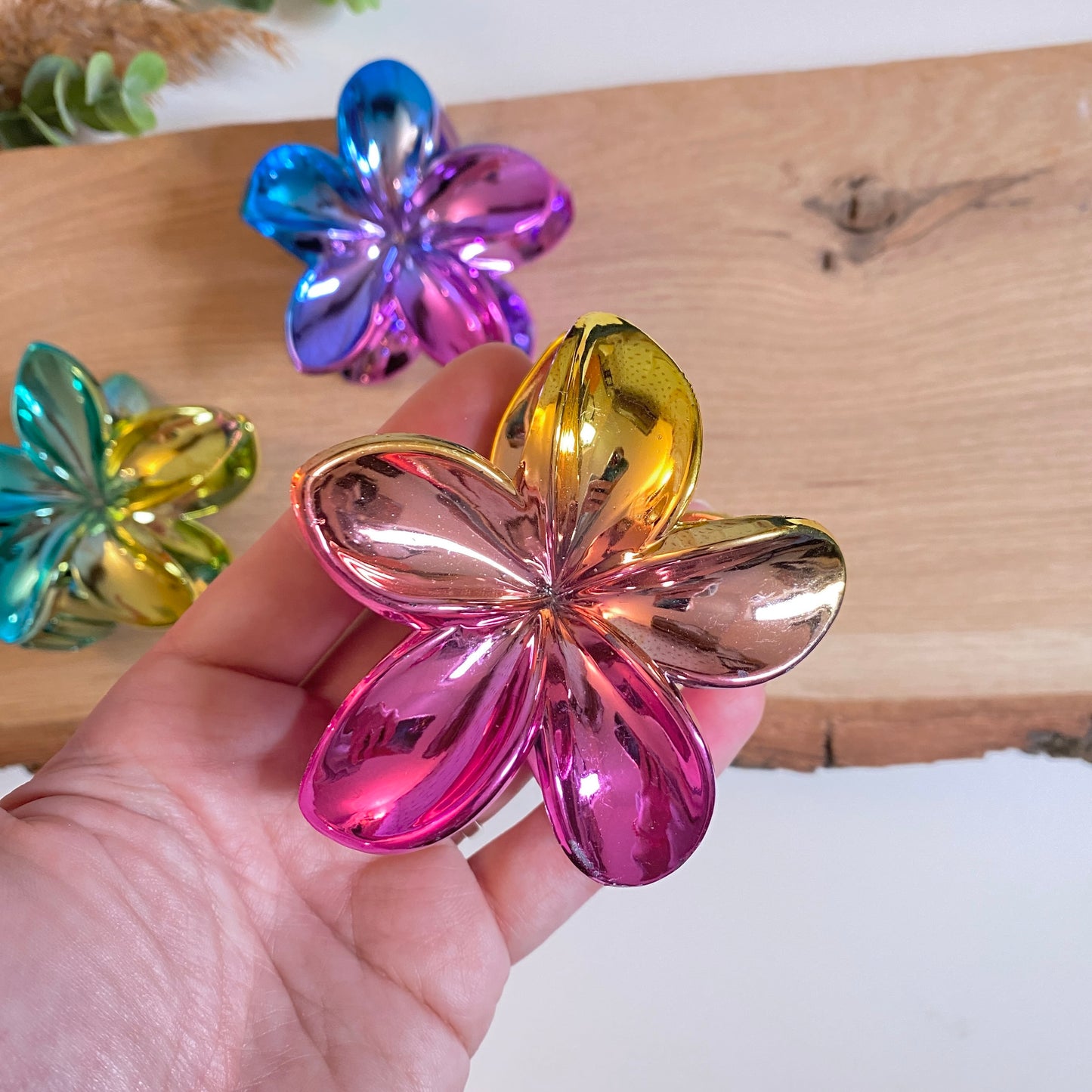 Haarklammer Flower -Space-