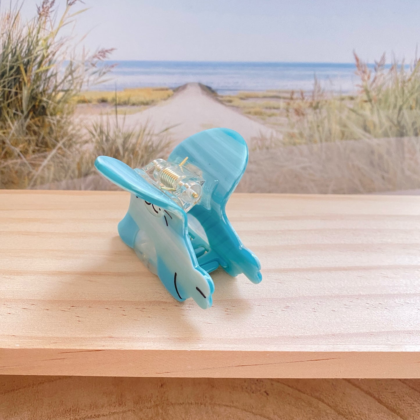 Haarklammer Robbe -Blau-
