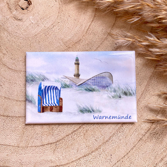 Magnet -Warnemünde Strandkorb-