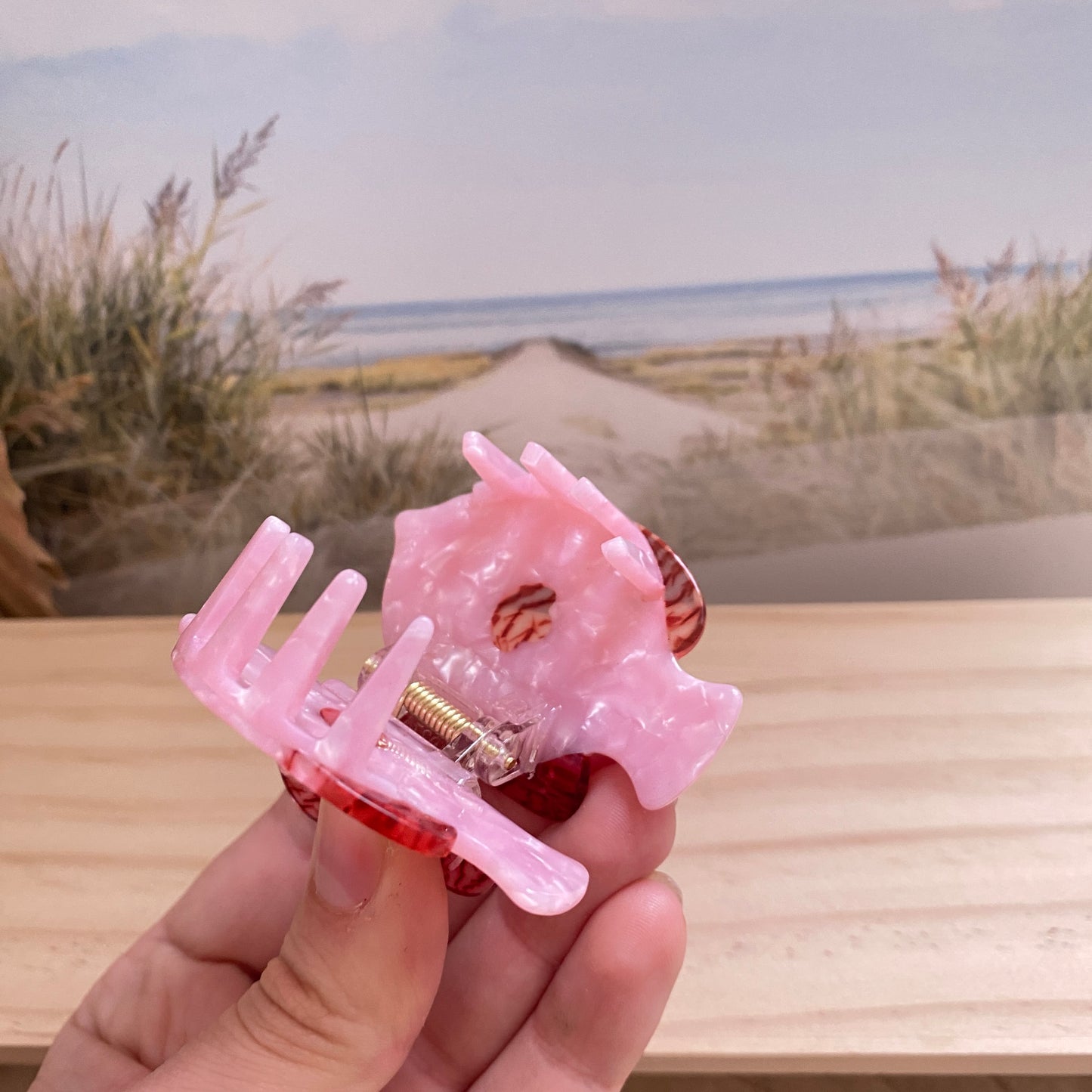 Haarklammer Fisch -Rosa-