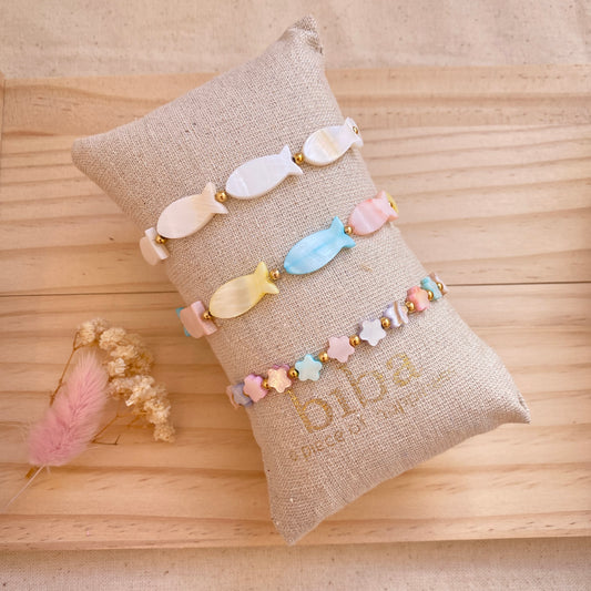 Armband elast. Perlmutt