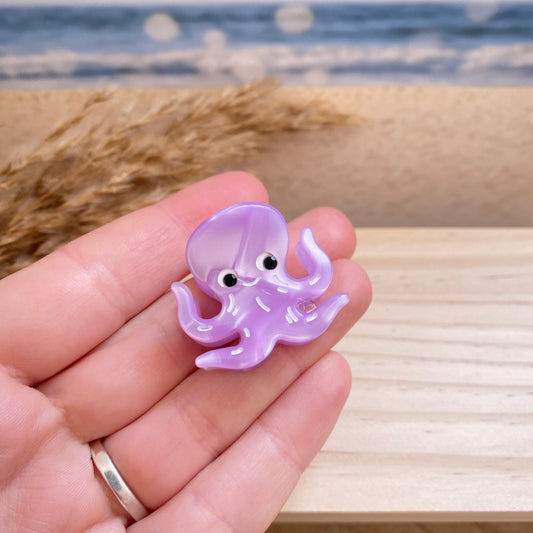 Haarklammer klein -Oktopus Flieder-