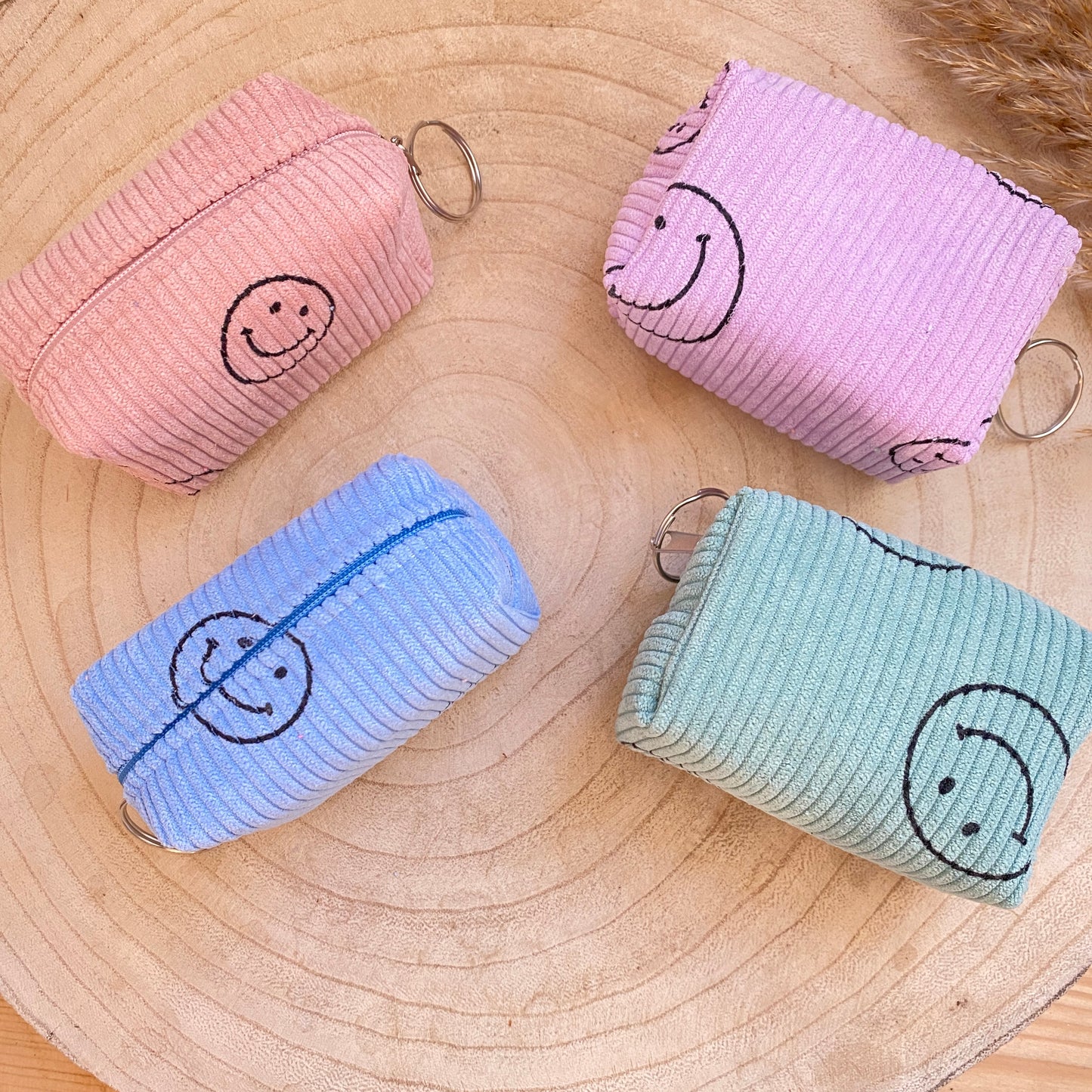 Täschchen Cord -Smiley-