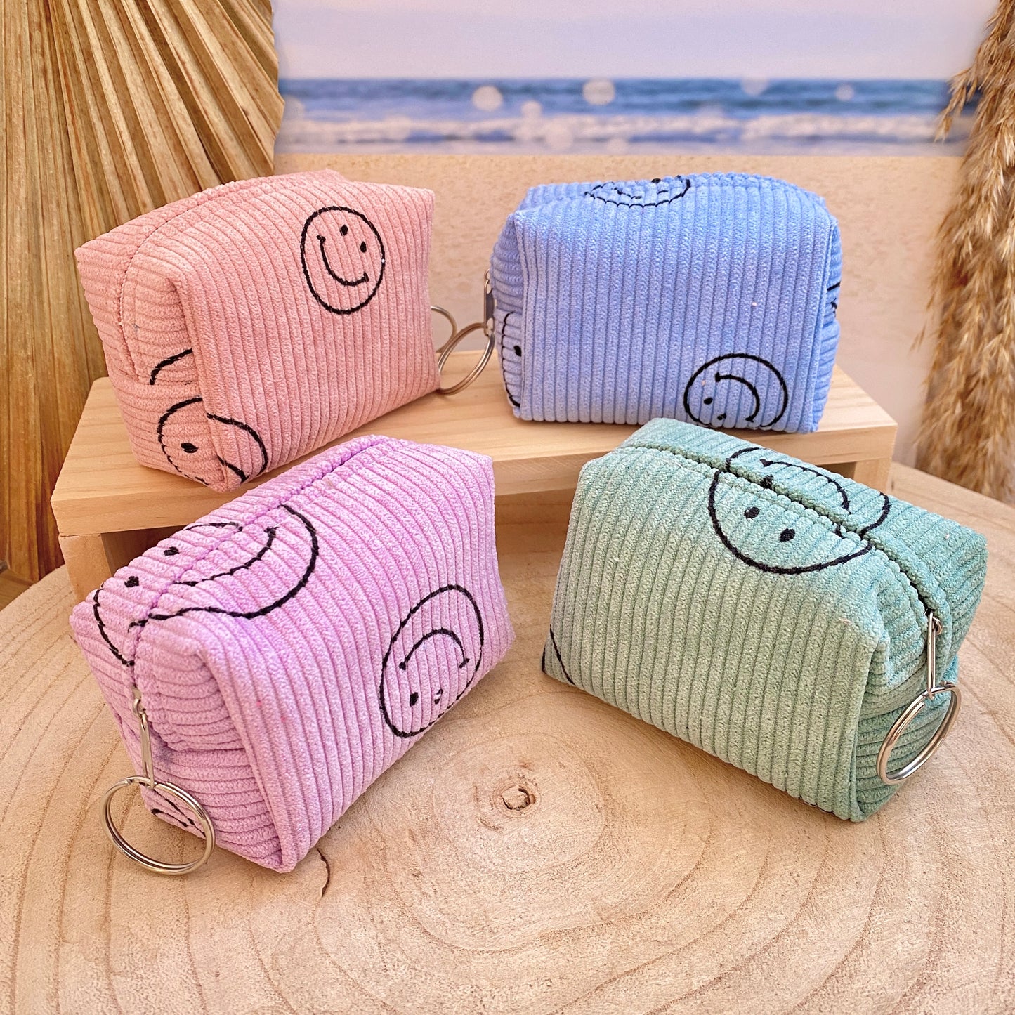 Täschchen Cord -Smiley-