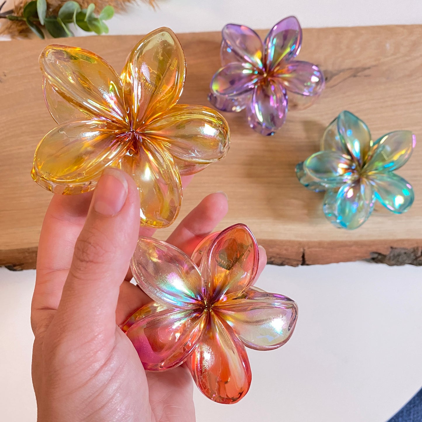 Haarklammer Flower -Glaze-