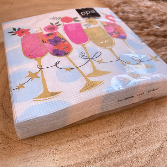 Servietten 25x25 cm -Happy Drinks-