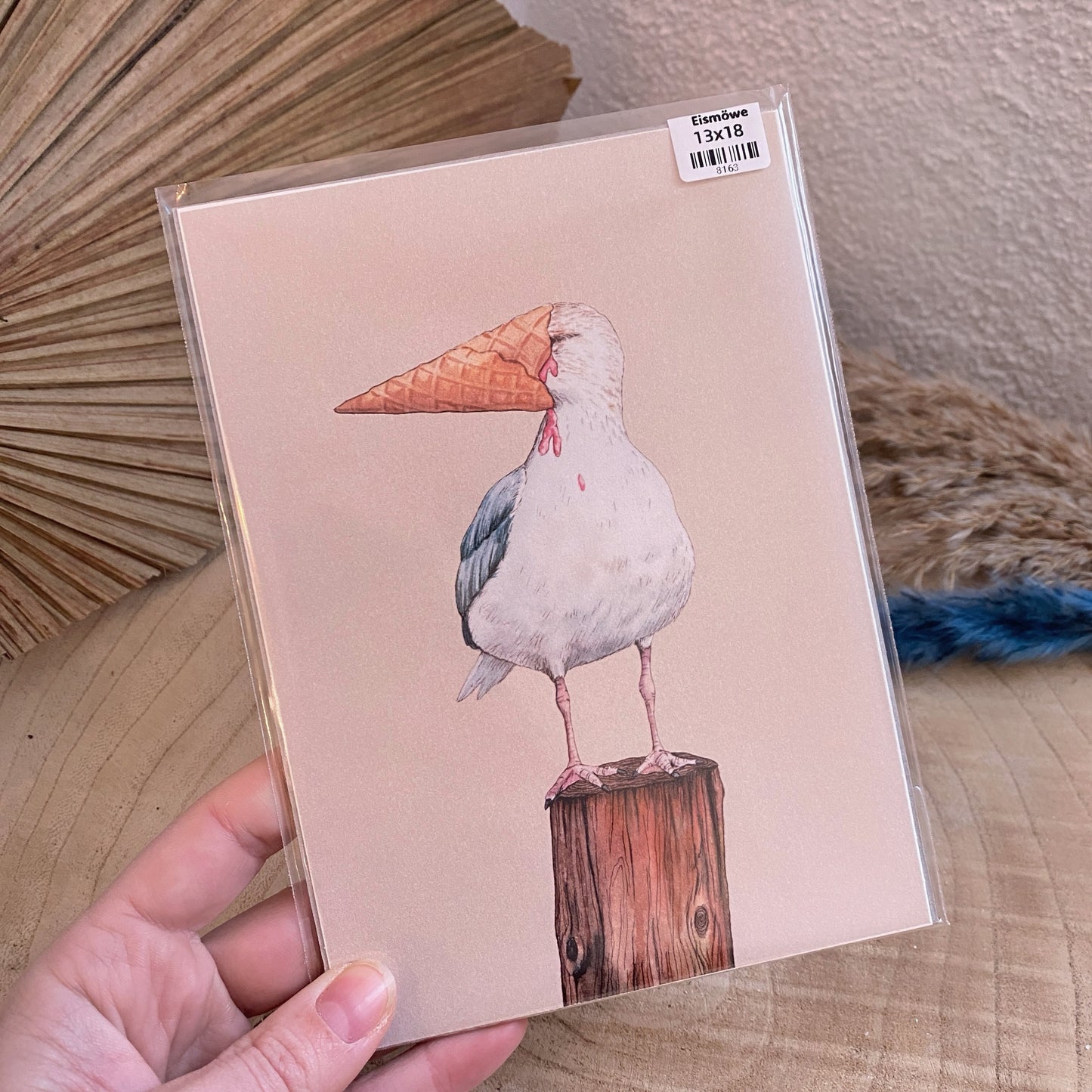 Kunstdruck 13x18 -Eismöwe-