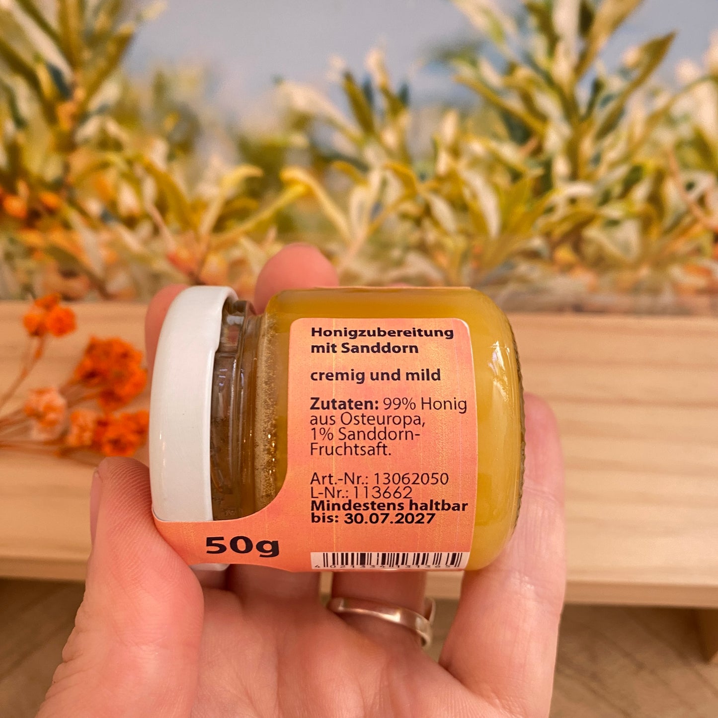 Sanddorn im Honig -Probiergröße- 50g