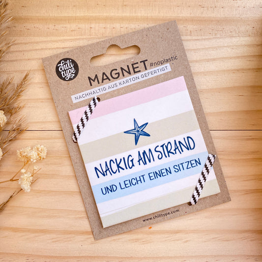 Magnet -Nackig am Strand-
