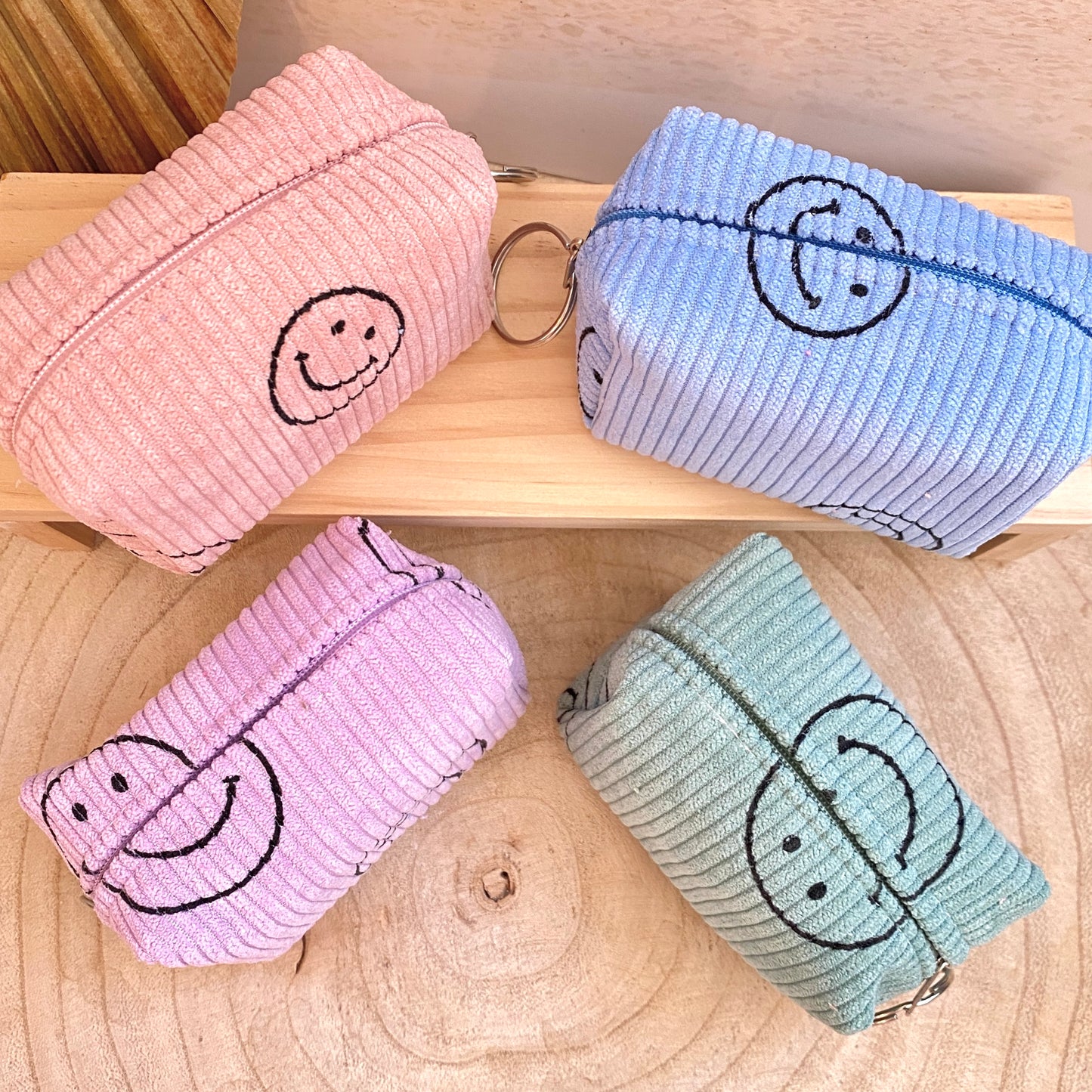 Täschchen Cord -Smiley-